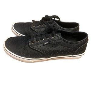 Vans Black Perf Lace-Up Sneakers